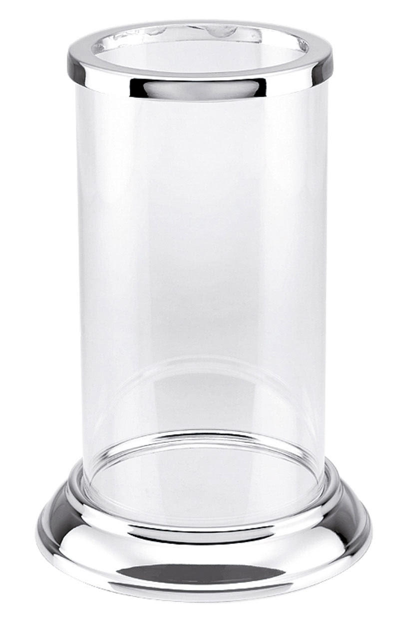 WINDLICHT "Klassisch" versilbert glatt poliert, H 22 cm, Ø 15 cm - Silberfarben, Paraffin (15/22/22cm) - Hermann Bauer jun. Kollektion GmbH