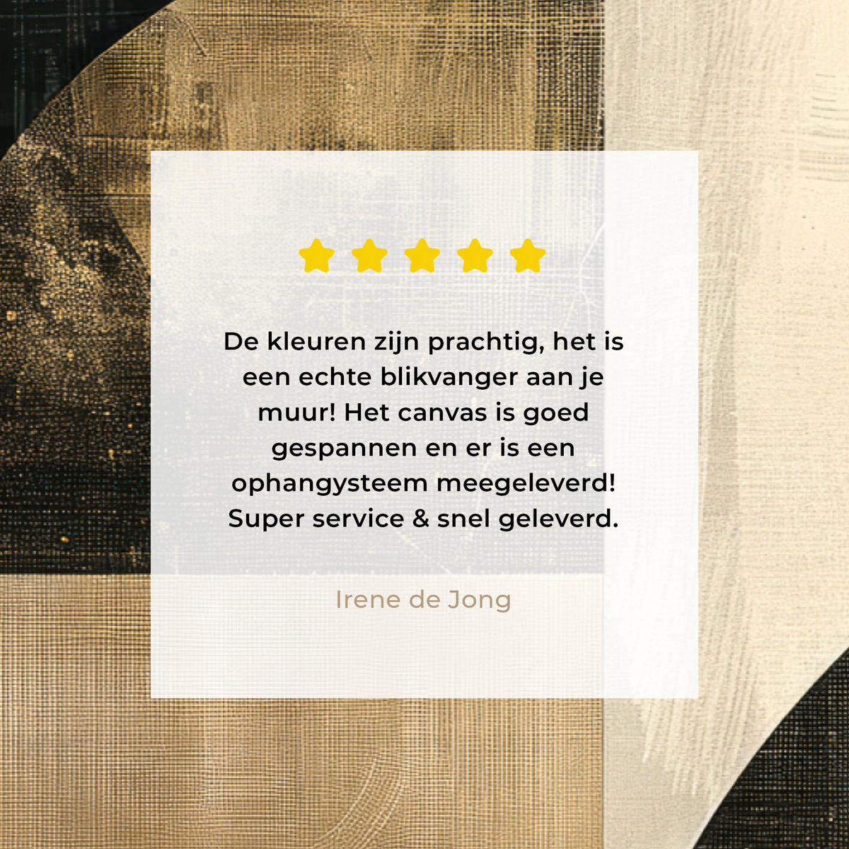 LEINWANDBILD Abstrakt - Geometrische Formen - Schwarz - Gold Wohnzimmer Groß 120x80 cm - Ecru, Textil (120/80cm) - MuchoWow