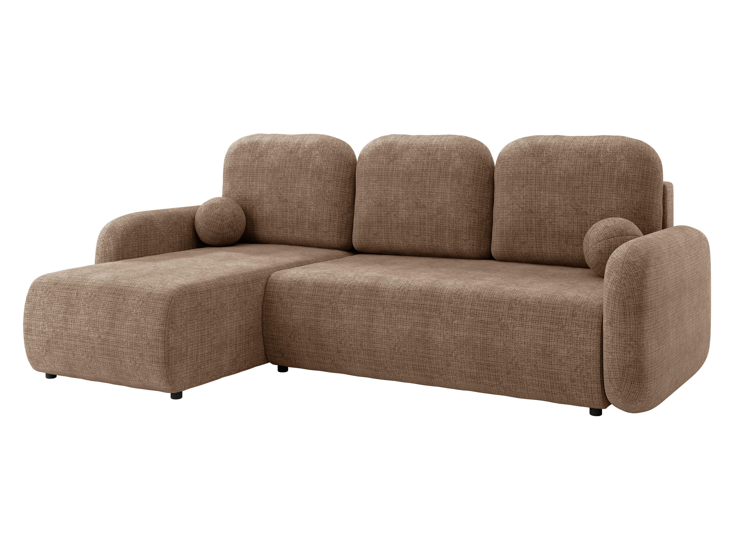 Mirjan24 Eckschlafsofa Hellbraun 233x147 cm