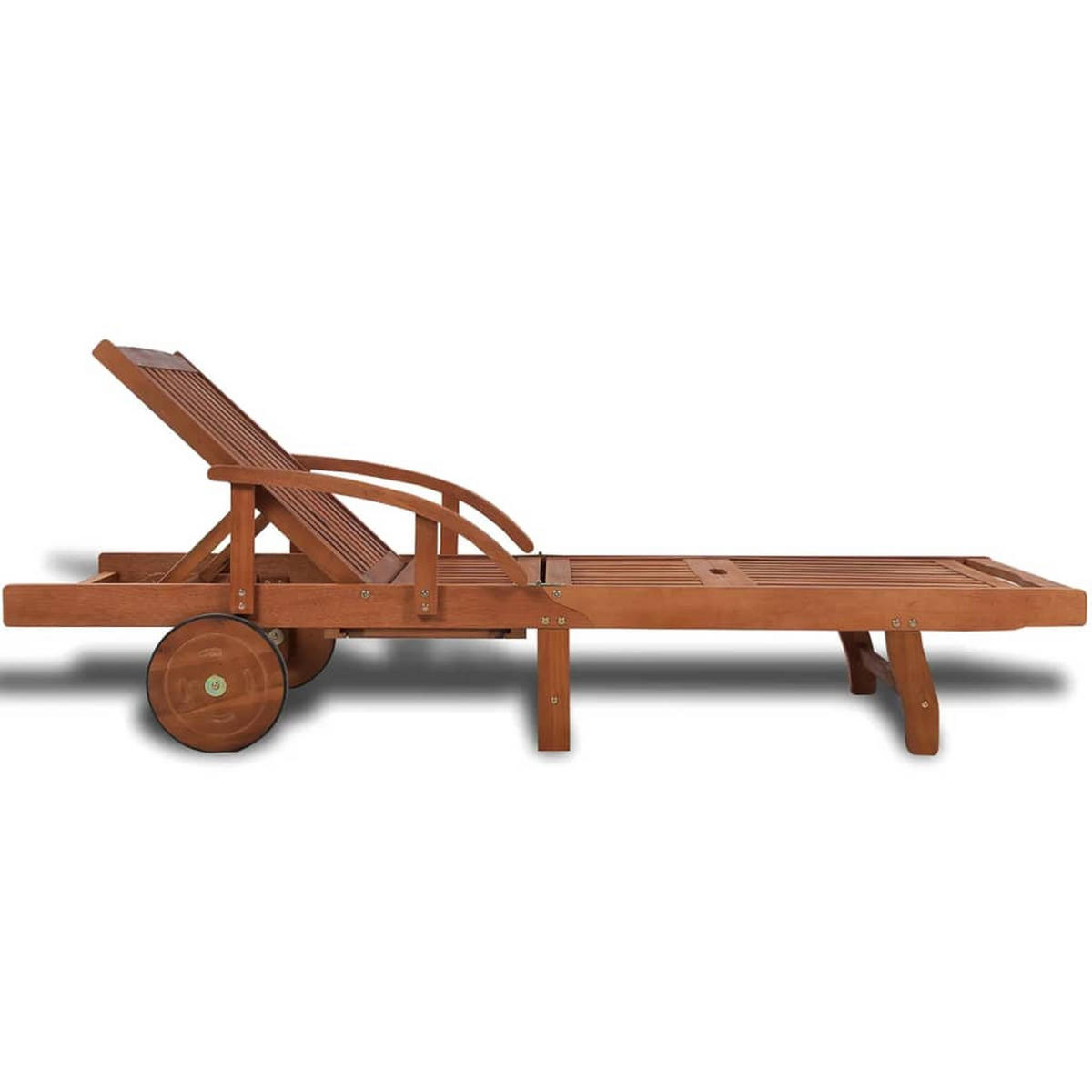 SONNENLIEGE Massivholz Akazie - Braun, Holz (68/83/200cm) - furnicato