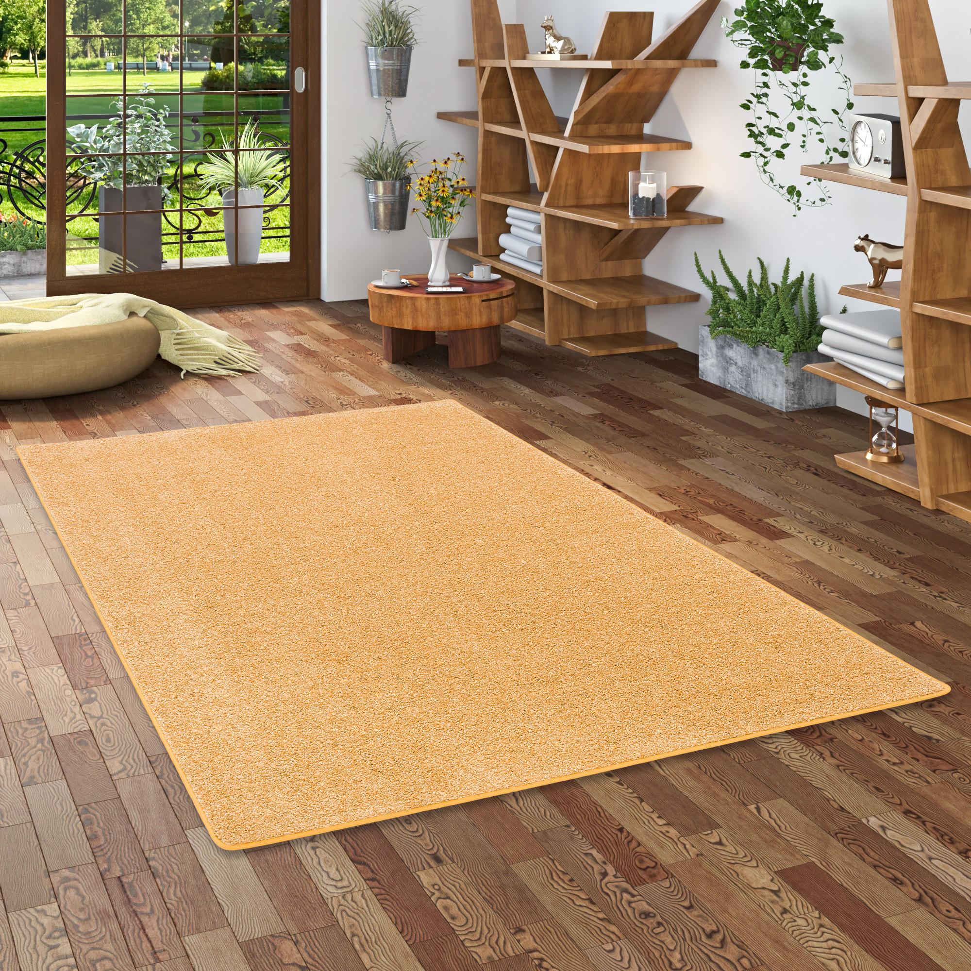 HOCHFLOR LANGFLOR TEPPICH COTTAGE - Currygelb, Textil (200/250cm) - Snapstyle