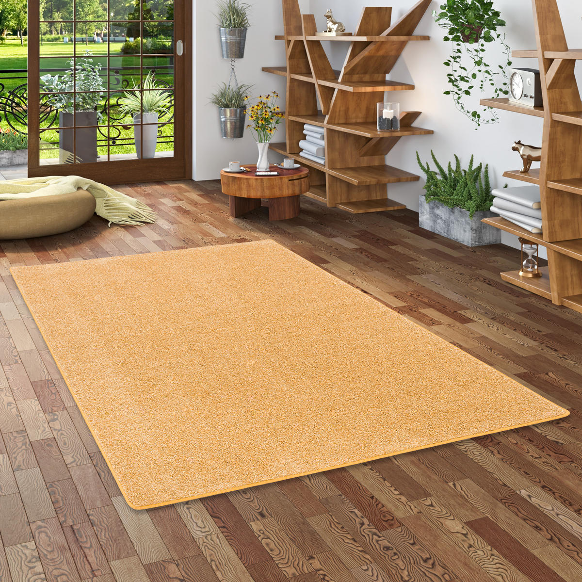 HOCHFLOR LANGFLOR TEPPICH COTTAGE - Currygelb, Textil (140/200cm) - Snapstyle