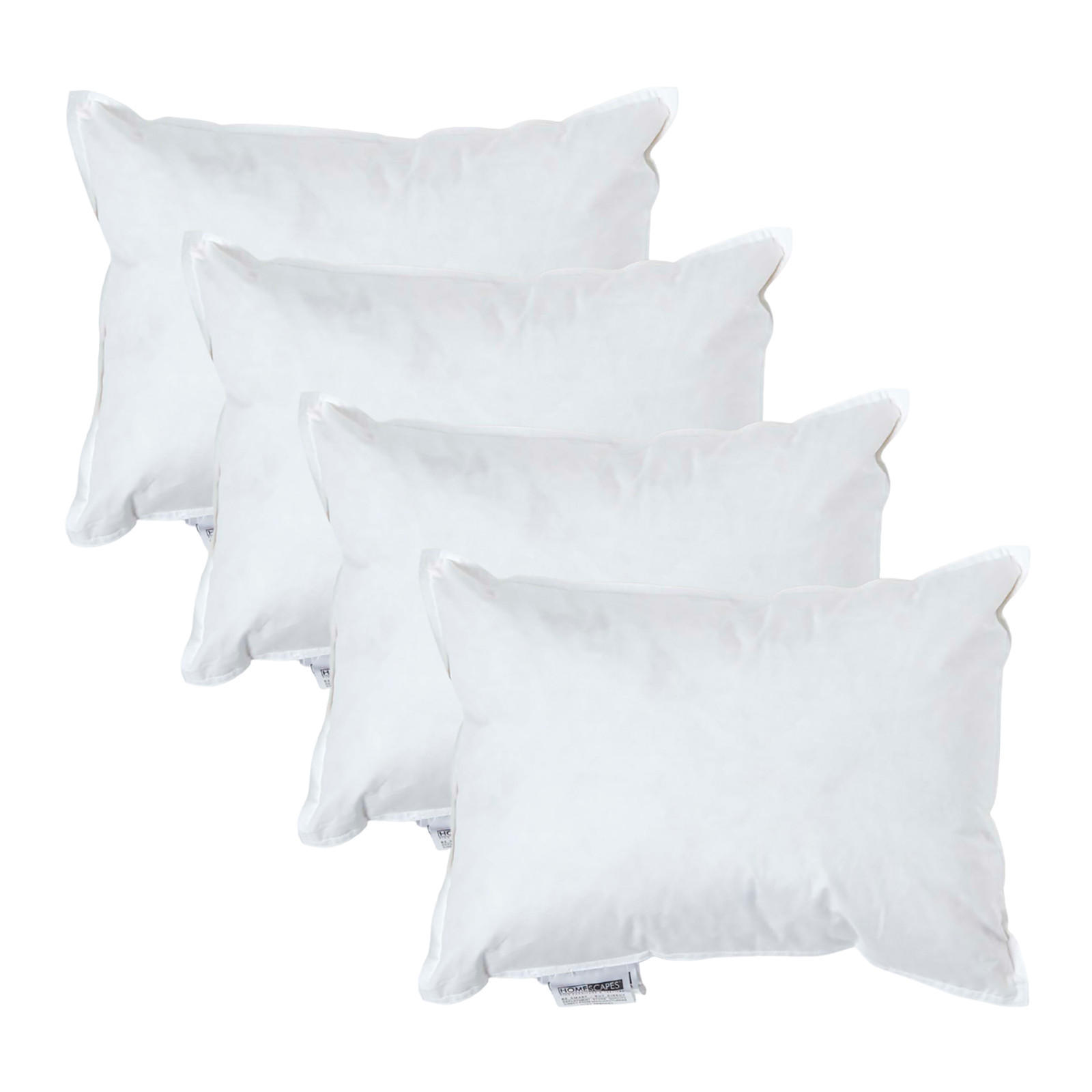 FÜLLKISSEN 4er-Set, Federkissen 30/40 cm - Weiß, Textil (30/40cm) - Homescapes