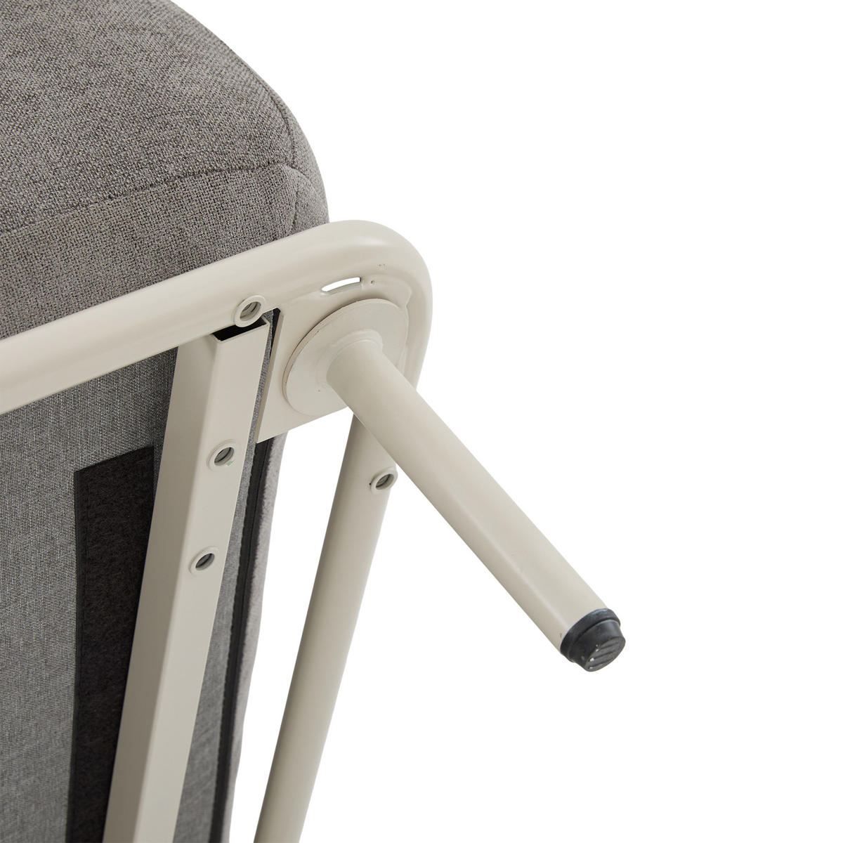 ECKSOFA L-Form modular mit Hocker, DE-42607, Grau - Grau, Metall (251/155cm) - ComfortXL