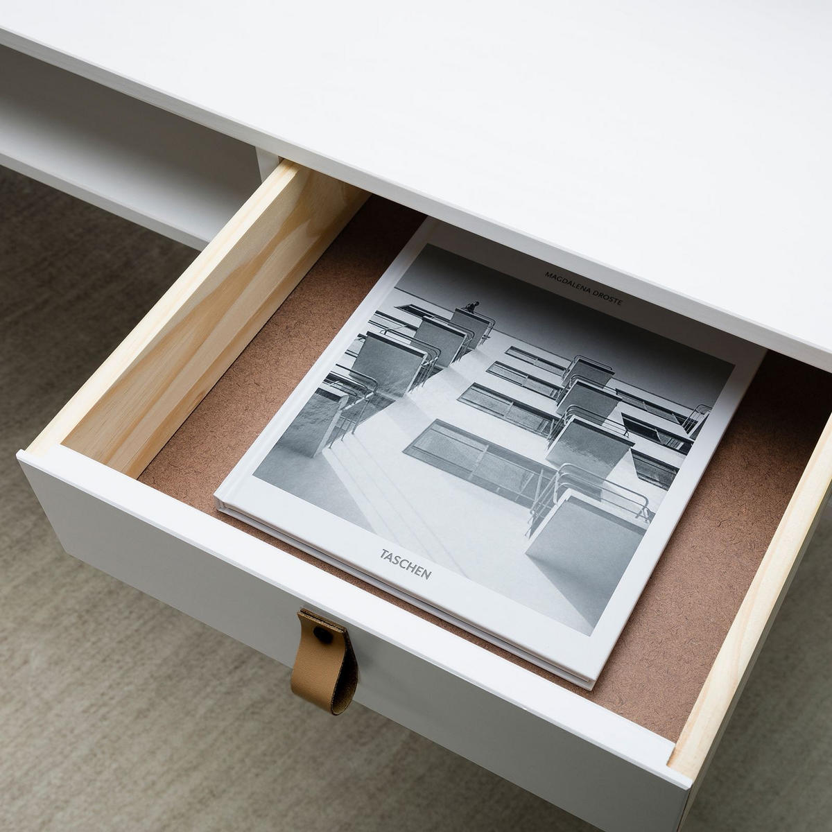 SCHREIBTISCH KIM weiß - Weiß, Holz (50/110/76cm) - IDIMEX