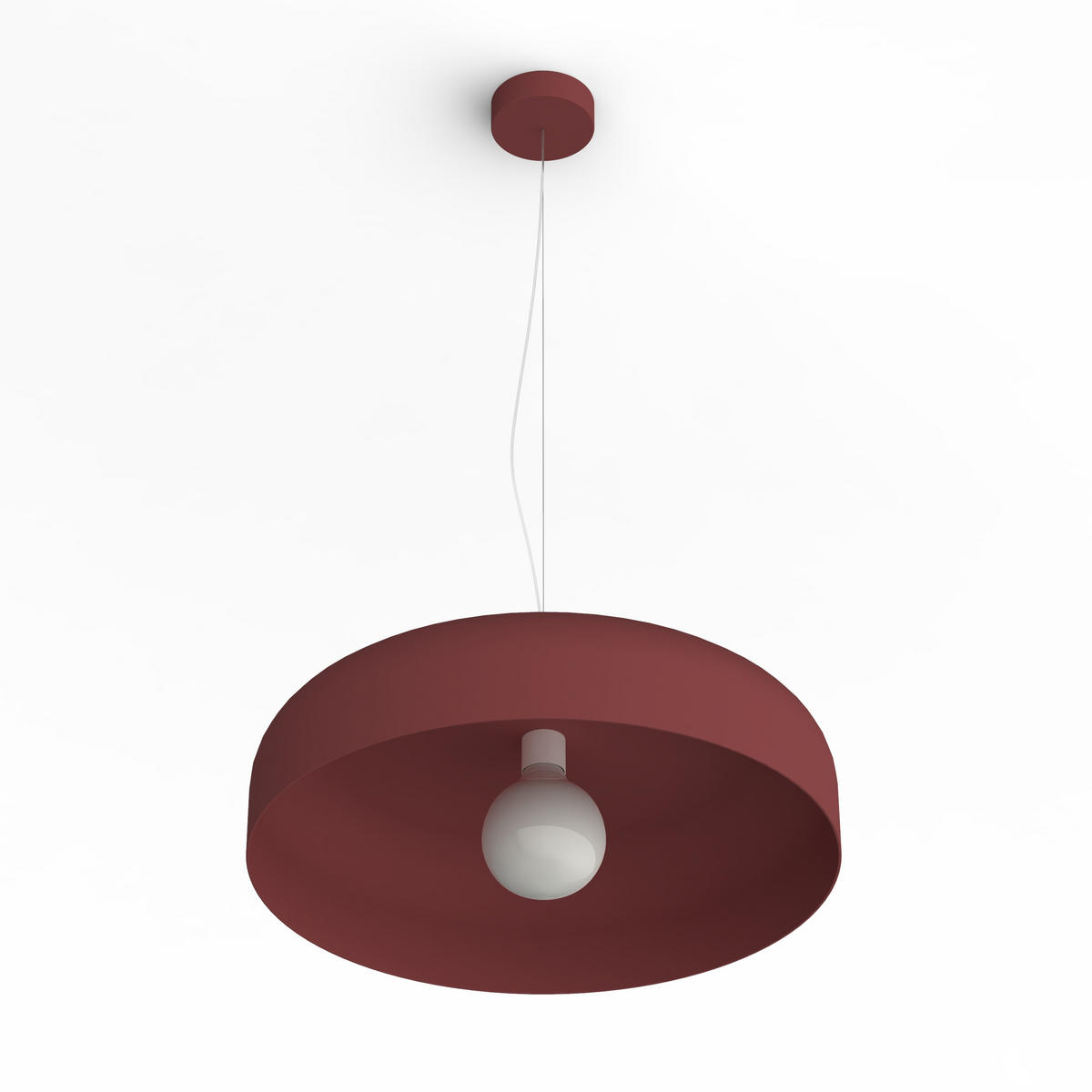 HÄNGELEUCHTE - Rot, Metall (50/50/12cm) - Lumicom