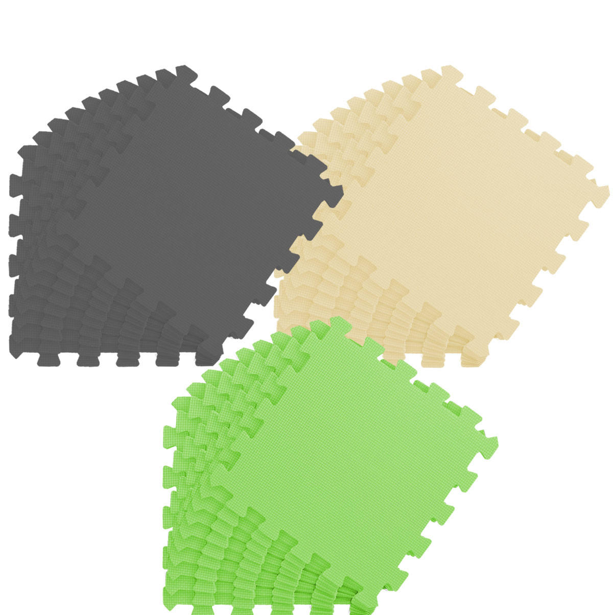 SPIELMATTE ab Null - 270/90 cm Puzzlematte Grau - Multicolor, Kunststoff (30/30cm) - Littletom