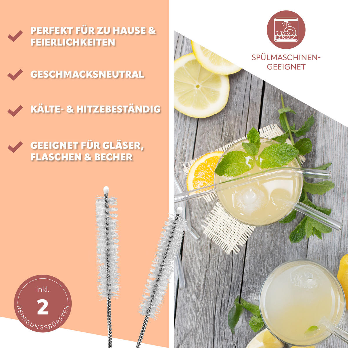 GLAS-TRINKHALME, transparent - Transparent, Glas (0.8/15cm) - bremermann