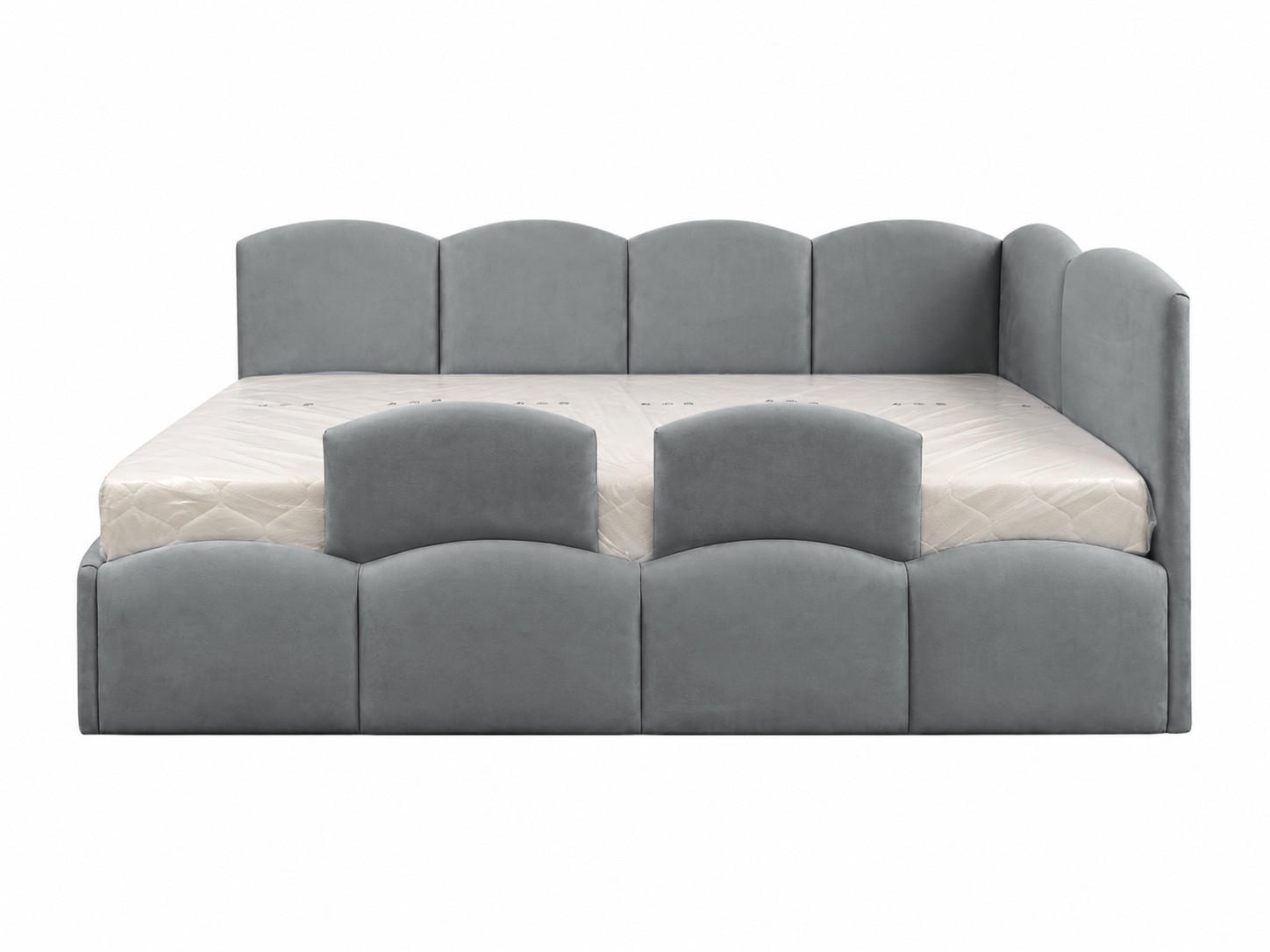 KS Home Concept Kinderbett Grau 90x200 cm