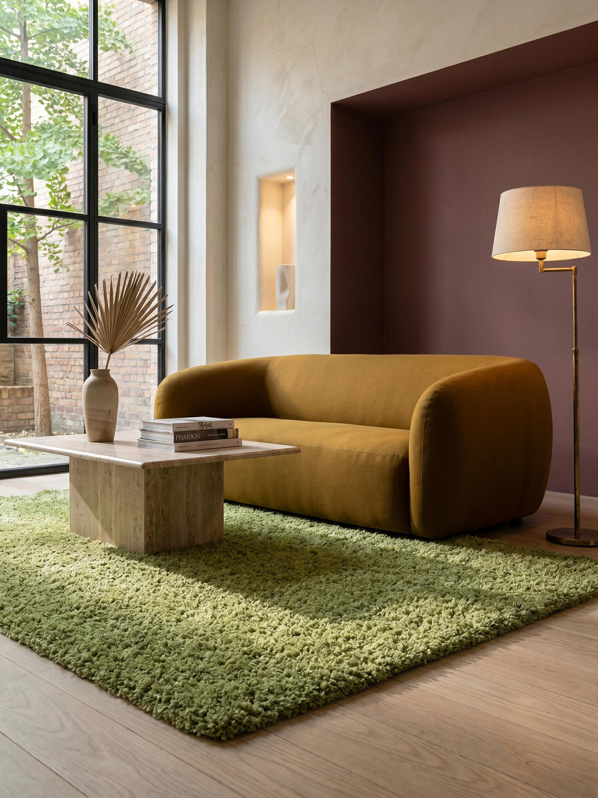 HOCHFLORTEPPICH Shaggy Uni Kuschelig Waschbar Wohnzimmer Strapazierfähig Grün 100x200 cm – RHEIN - Grün, Textil (200/100cm) - KADIMA DESIGN