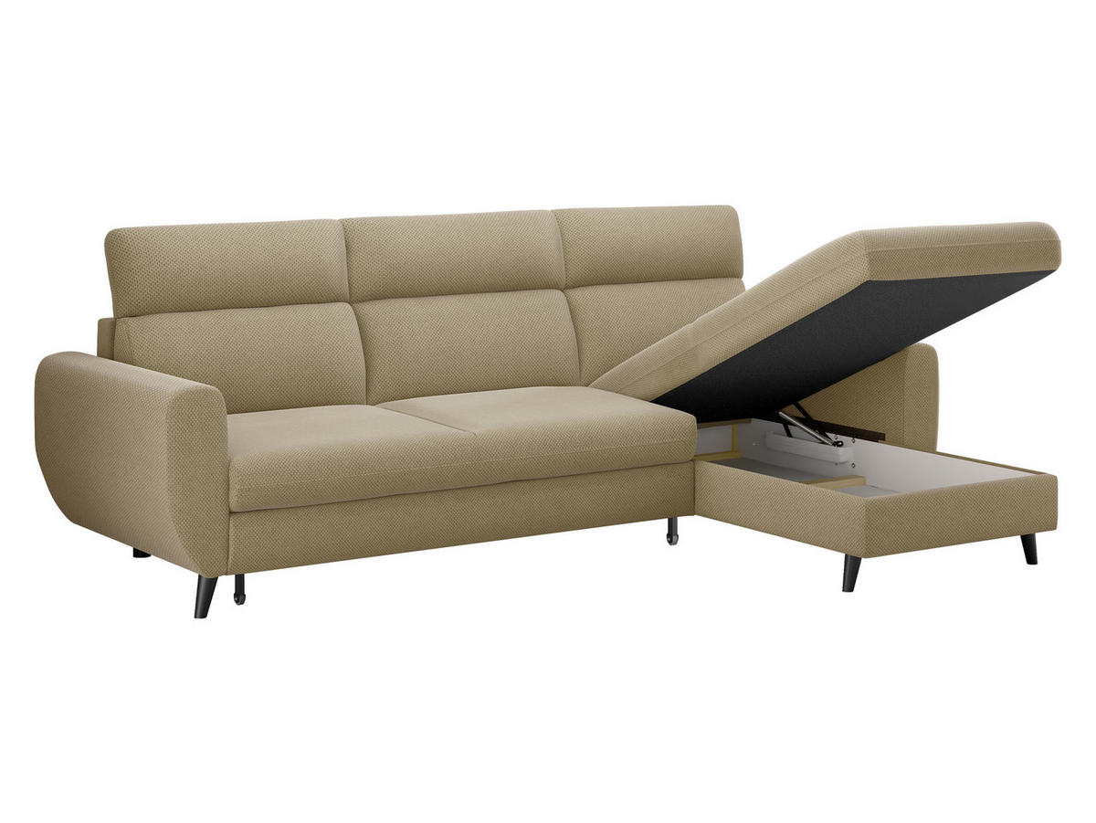 ECKSOFA Torro Mini, Seite: Rechts - Rosa, Holz/Textil (258/168cm) - MIRJAN24
