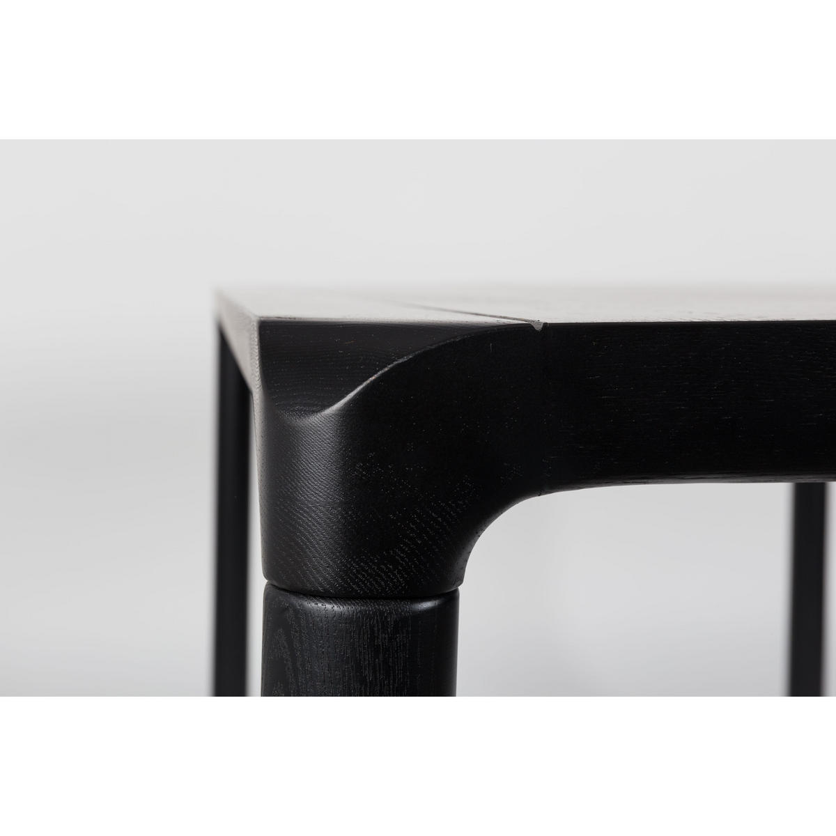 ESSTISCH Storm 180x90 cm Schwarz - Schwarz, Holz (220/90/75cm) - Zuiver