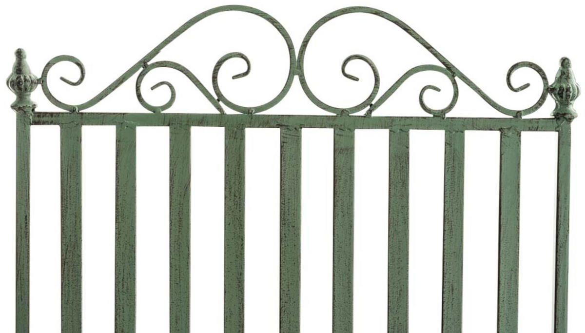 SCHAUKELSTUHL Anna 2er Set Antik Outdoor 56x90x94cm Metall Antik-Grün Gartenstuhl - Grün, Metall (56/94/90cm) - DELUKE