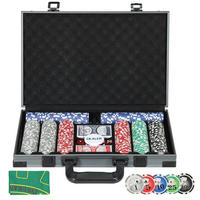 POKERKASETTE DE-18667 400 Jetons, inkl. Tischauflage - Grau, Kunststoff (28/39.5cm) - ComfortXL