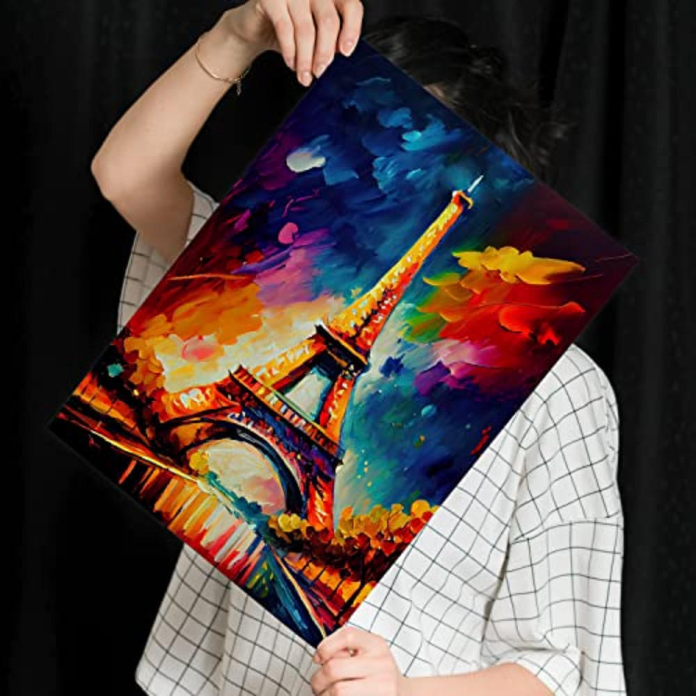 POSTER Eiffelturm Im Ölgemälde Stil A3 Rahmenlos - Klar, Papier (29.7/5/42cm) - Nacnic