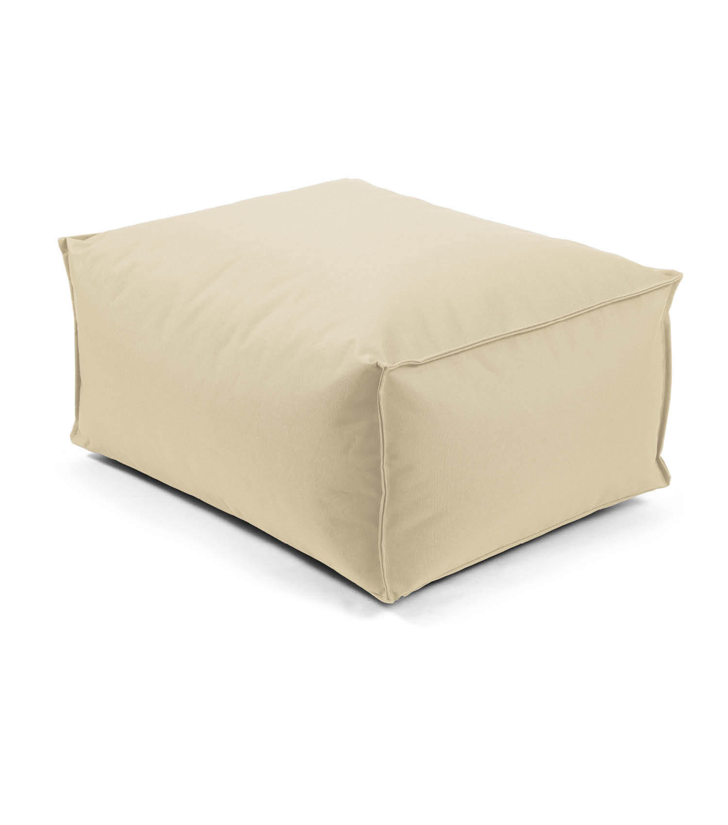 OUTDOOR POUF Der Ruhestifter - Beige, Textil (60/25/45cm) - Mokebo