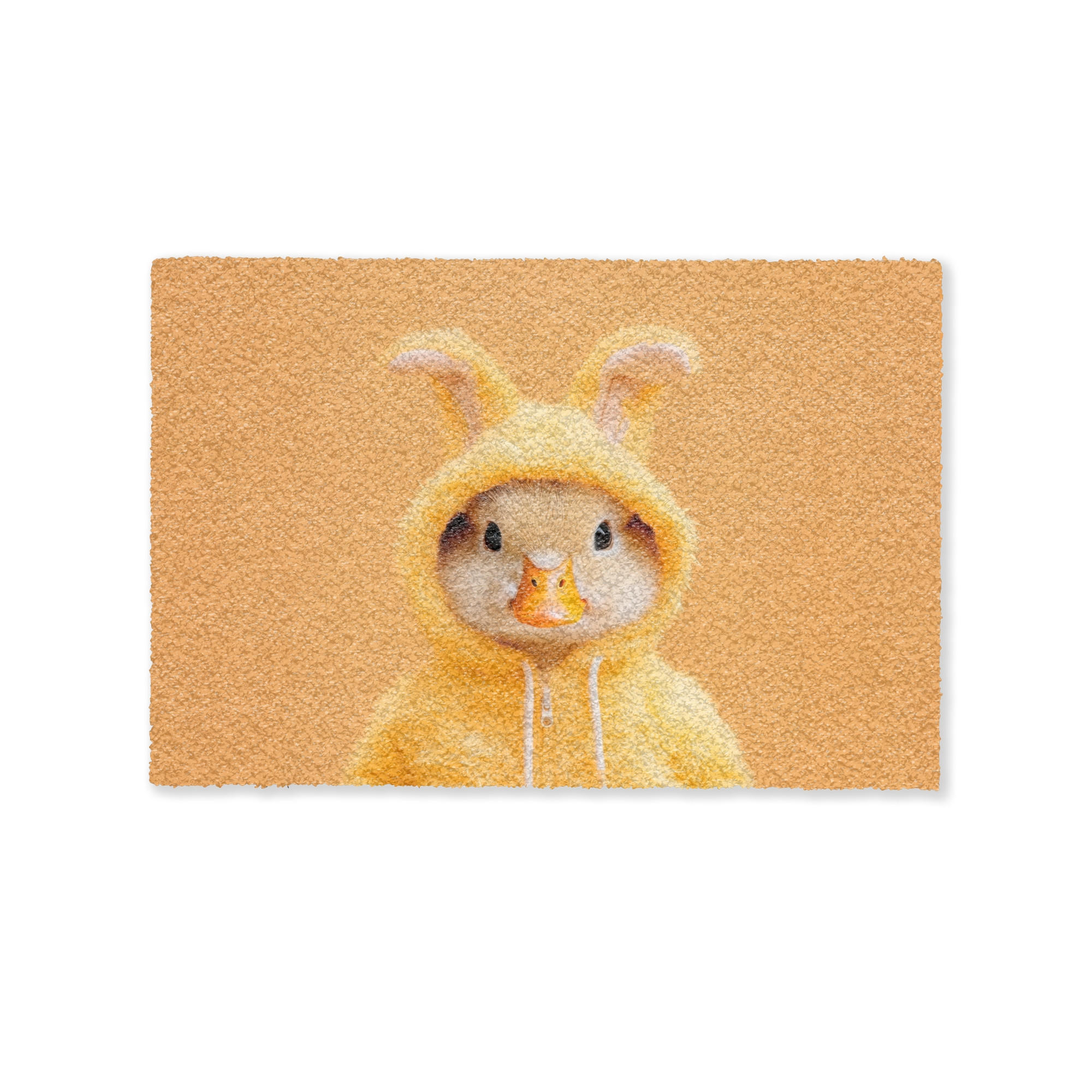 FUSSMATTE Osterhase - Kostüm - Ente 60x40 cm - Gelb, Kunststoff (40/60cm) - MuchoWow