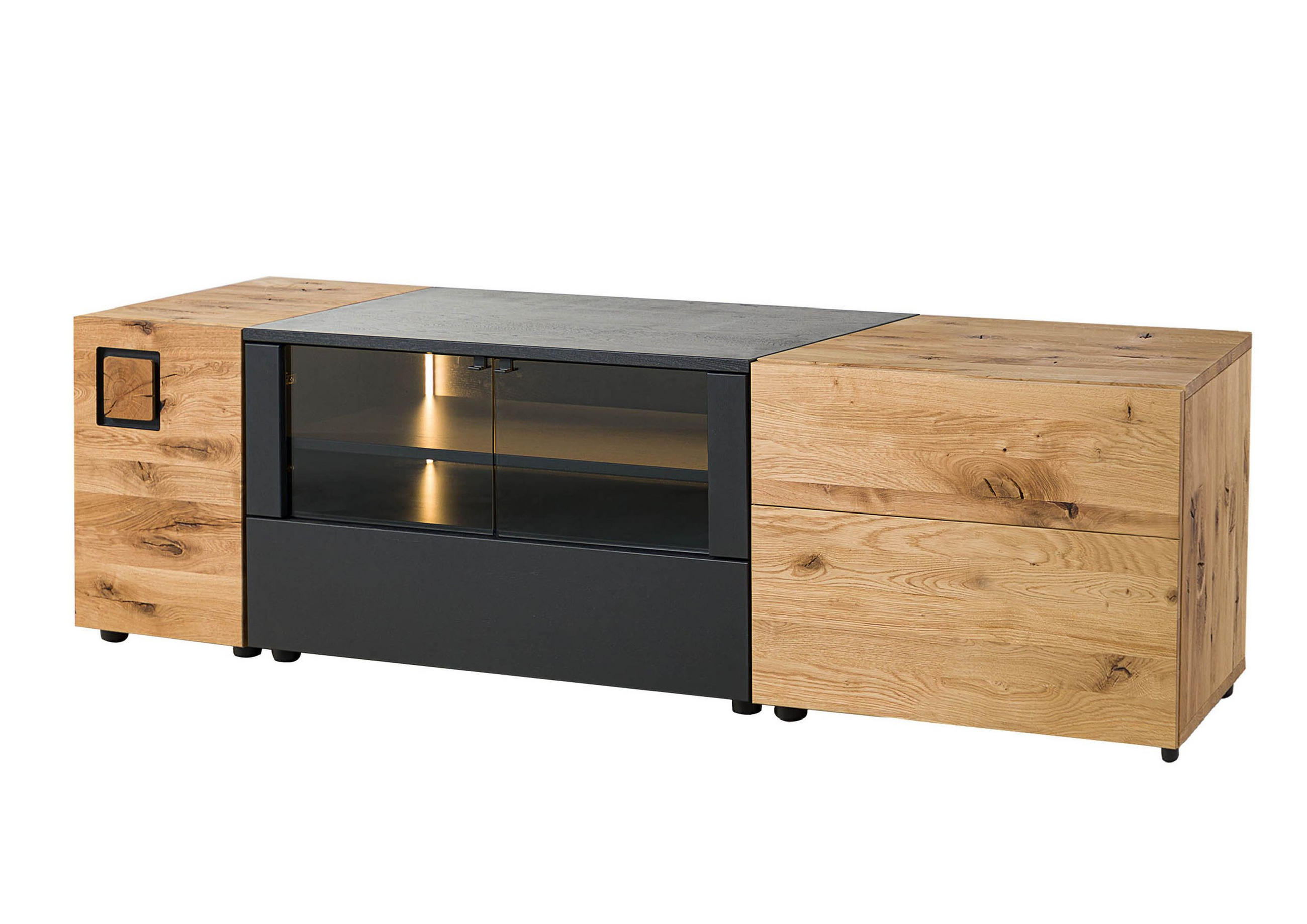 Massivmoebel24 Lowboard Natur 170x52x52 cm