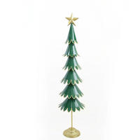 DEKORATIONSFIGUR Santa Lila Grün Metall - Grün, Metall (20/126/30cm) - Mondex