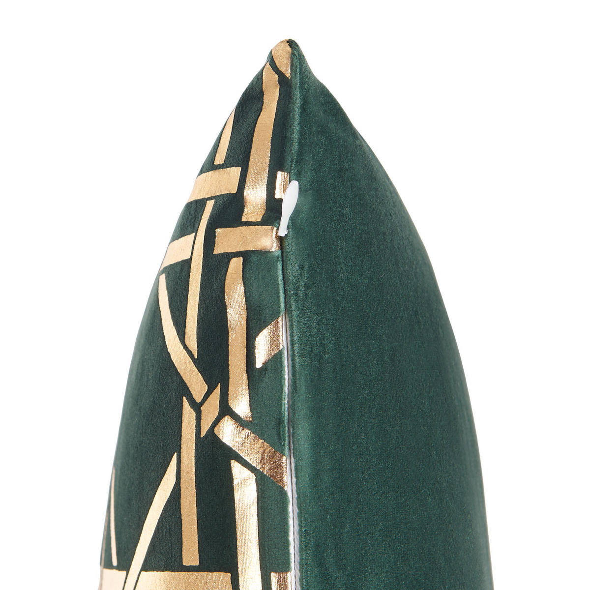 DEKOKISSEN 2er-Set Dunkelgrün 45/45 cm Cassia - Dunkelgrün, Textil (45/45cm) - Beliani