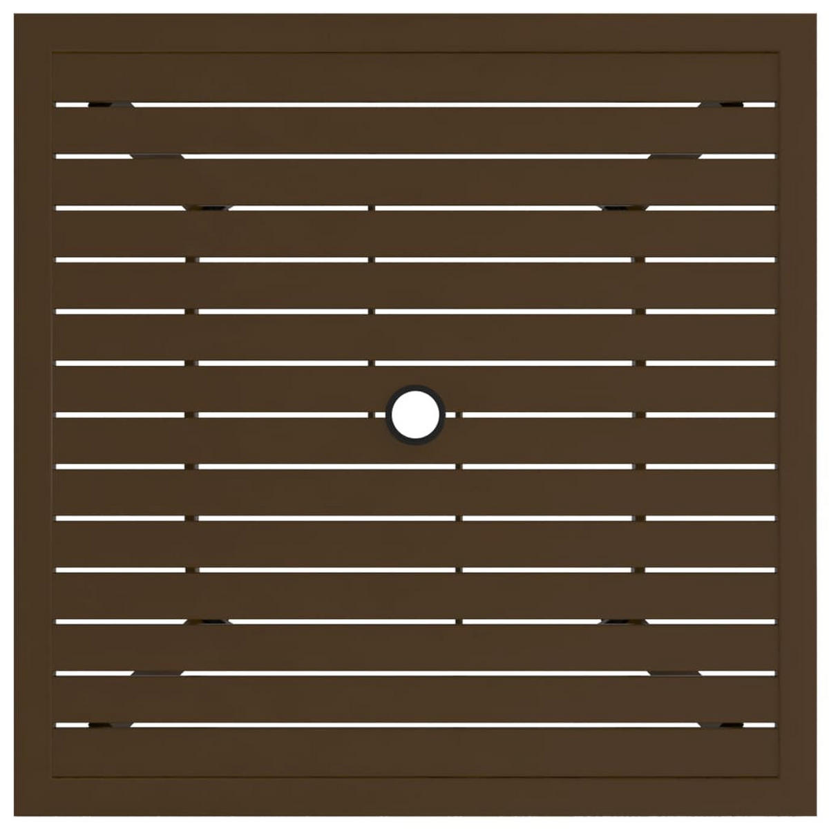 GARTENTISCH Tommi Braun 81,5x81,5x72 cm Stahl - Braun, Metall (81.5/81.5/72cm) - DELUKE