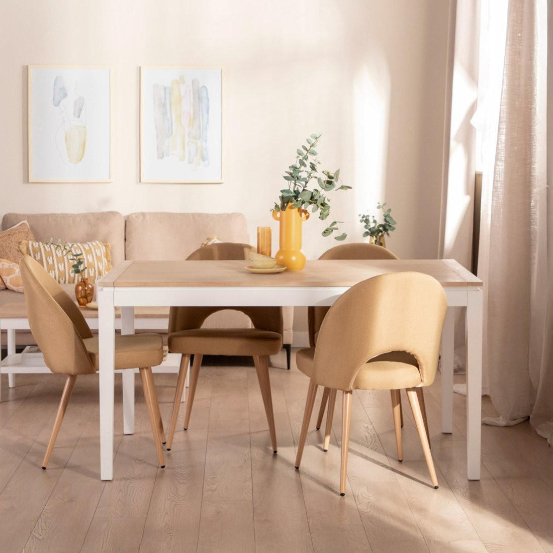 AUSZIEHBARER TISCH Baltic Zweifarbig 150 - 200 cm x 78,5 cm - Multicolor, Holzwerkstoff (90/150/78cm)