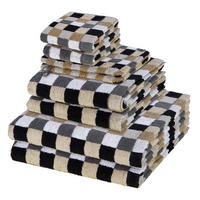 FROTTIERSET Lifestyle 8-teilig - Grau, Textil (50/100cm) - Cawoe