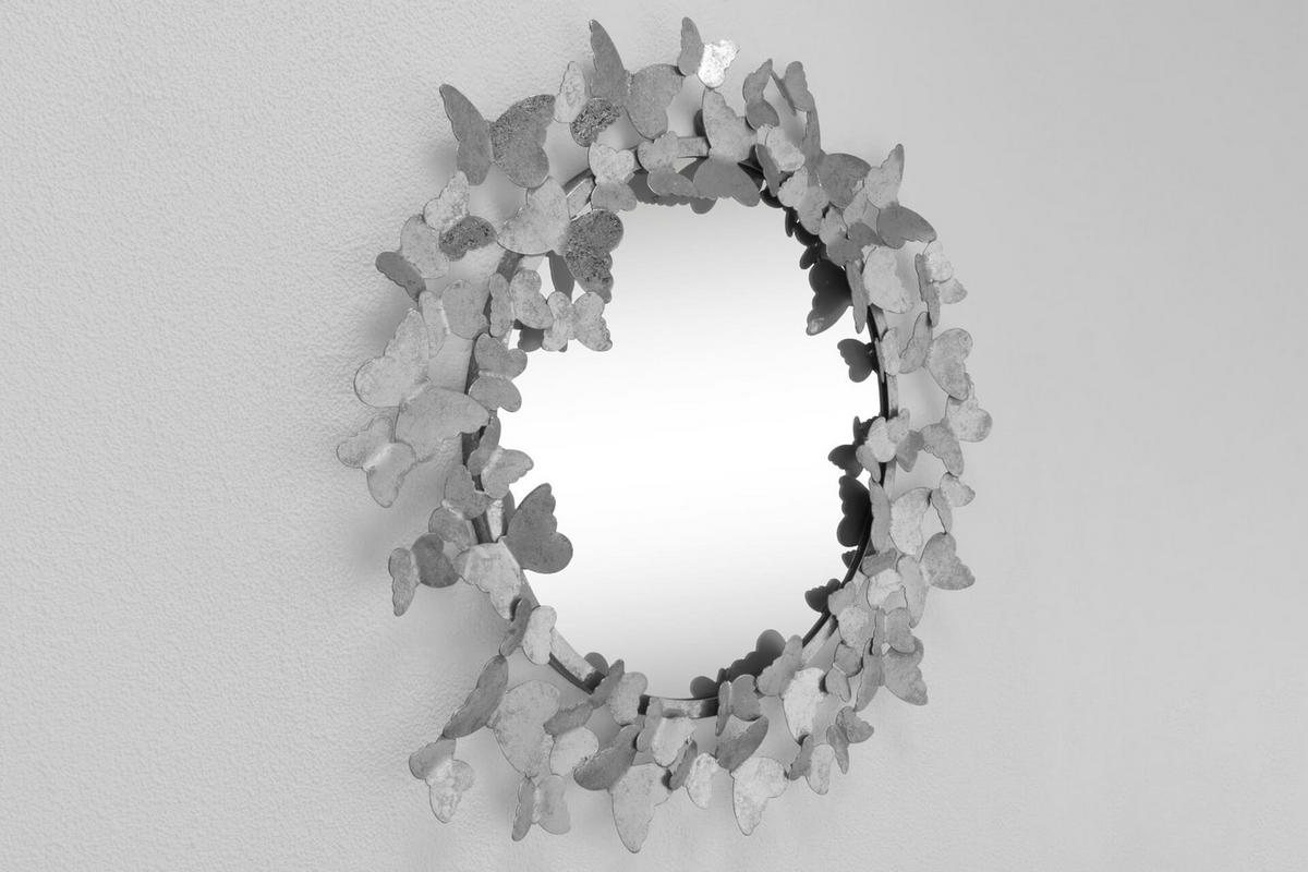 WANDSPIEGEL Silber 63/63 cm - Silberfarben, Metall (6.3/63/4cm) - KUNSTLOFT