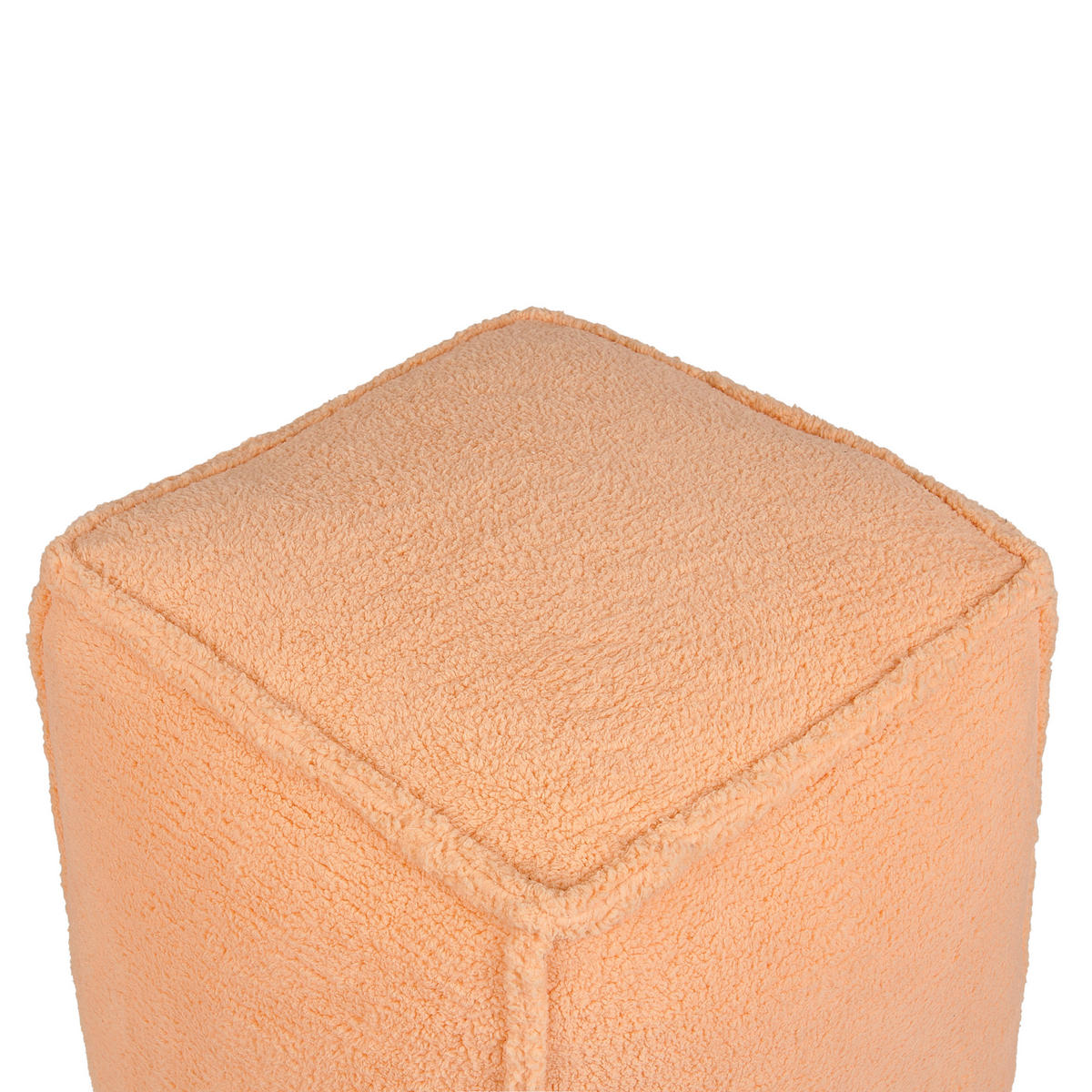 POUF Orange Alipur - Orange, Textil (40/40/40cm) - Beliani