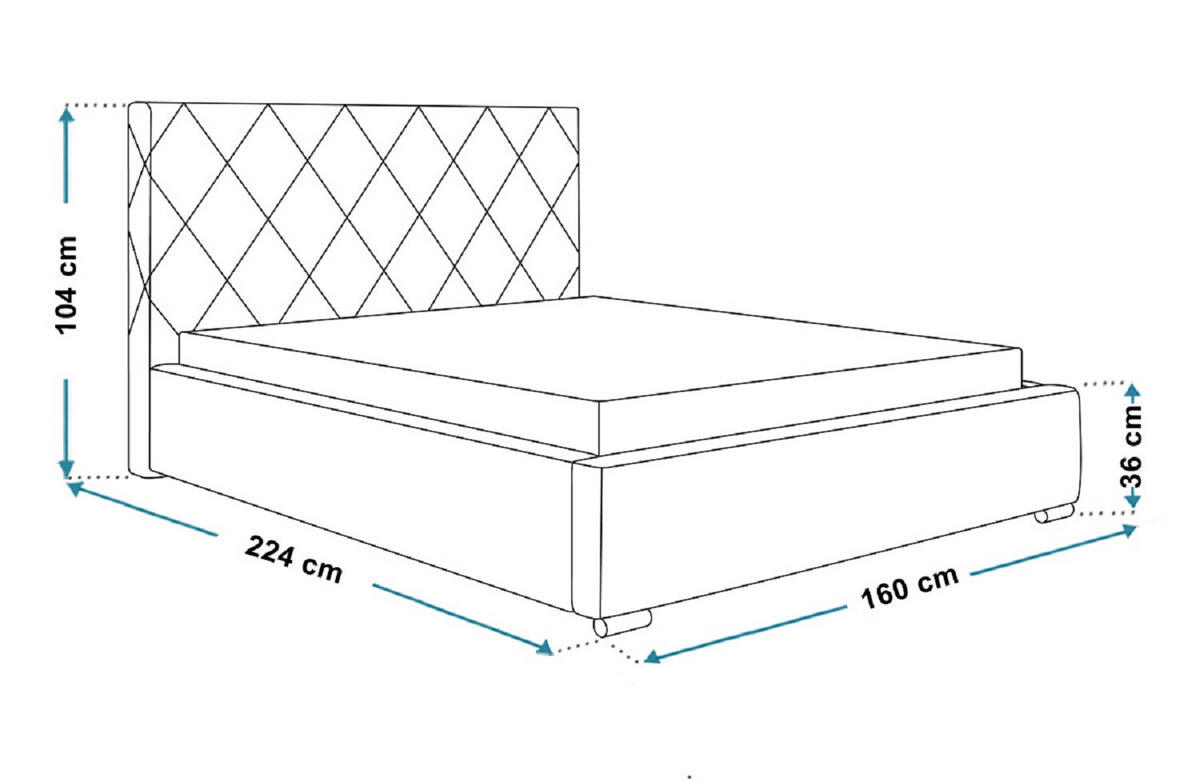 POLSTERBETT 140x200 Aron, Lattenrost, Samtstoff Beige - Beige, Holz/Textil (140/200cm) - Emporius