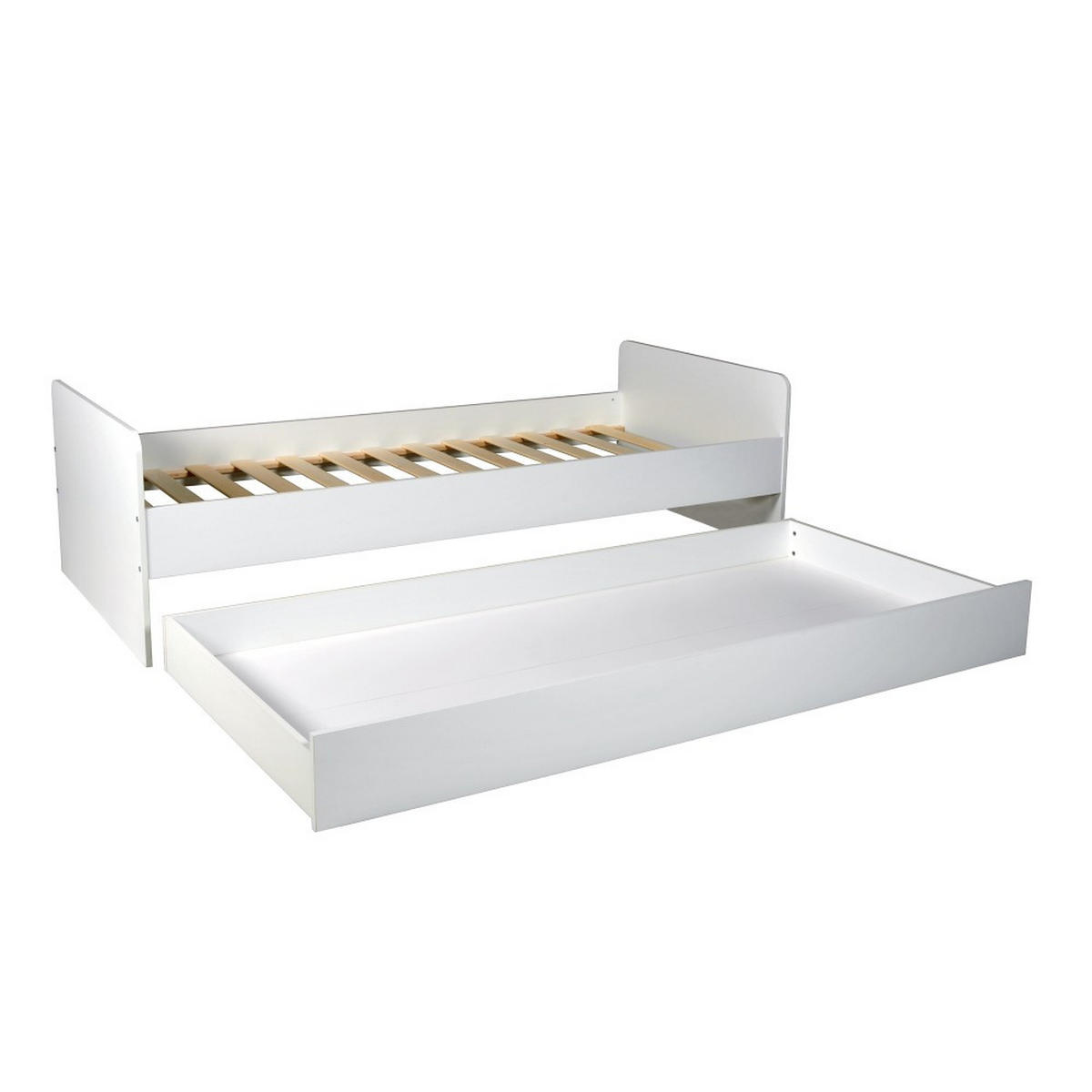 AUSZIEHBETT BALI / 90 x 200 cm - Weiß - Weiß, Holzwerkstoff (90/200cm) - Weber Industries