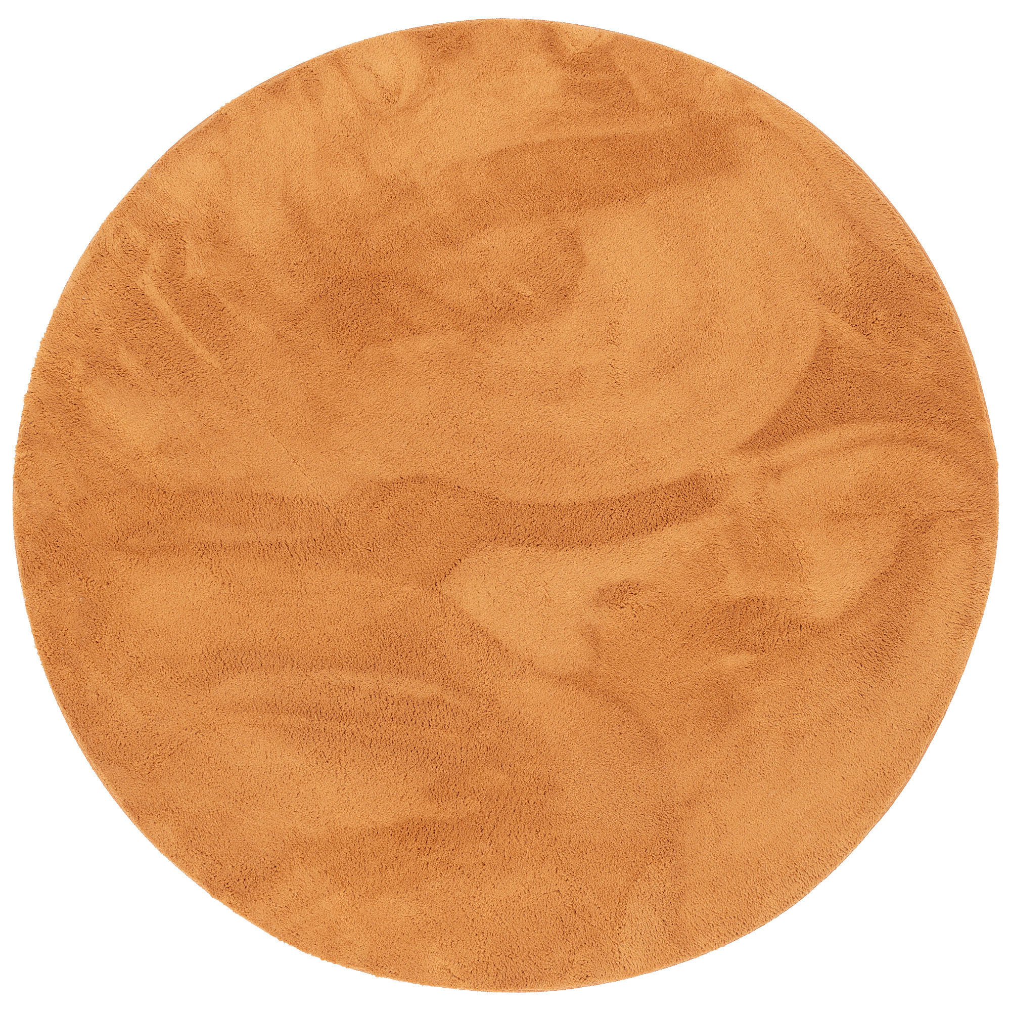 KINDER SUPER SOFT FELLTEPPICH PEARL KIDS RUND - Terra cotta, Textil (160/160cm) - Pergamon