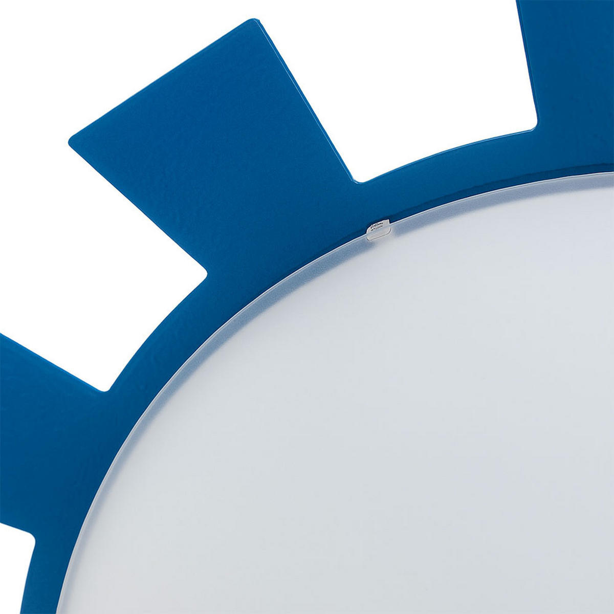 LED KINDERDECKENLEUCHTE Stahl Blau - Blau, Glas (35/35/8cm)