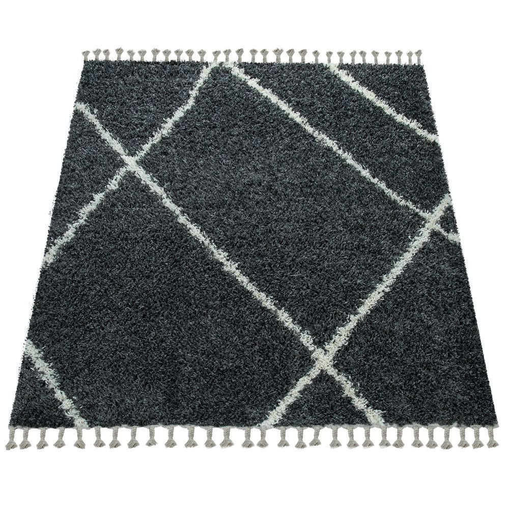 HOCHFLORTEPPICH 120/170 cm Helsinki 531 - Anthrazit, Textil (120/170cm) - Paco Home