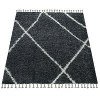 HOCHFLORTEPPICH 160/220 cm Helsinki 531 - Anthrazit, Textil (160/220cm) - Paco Home