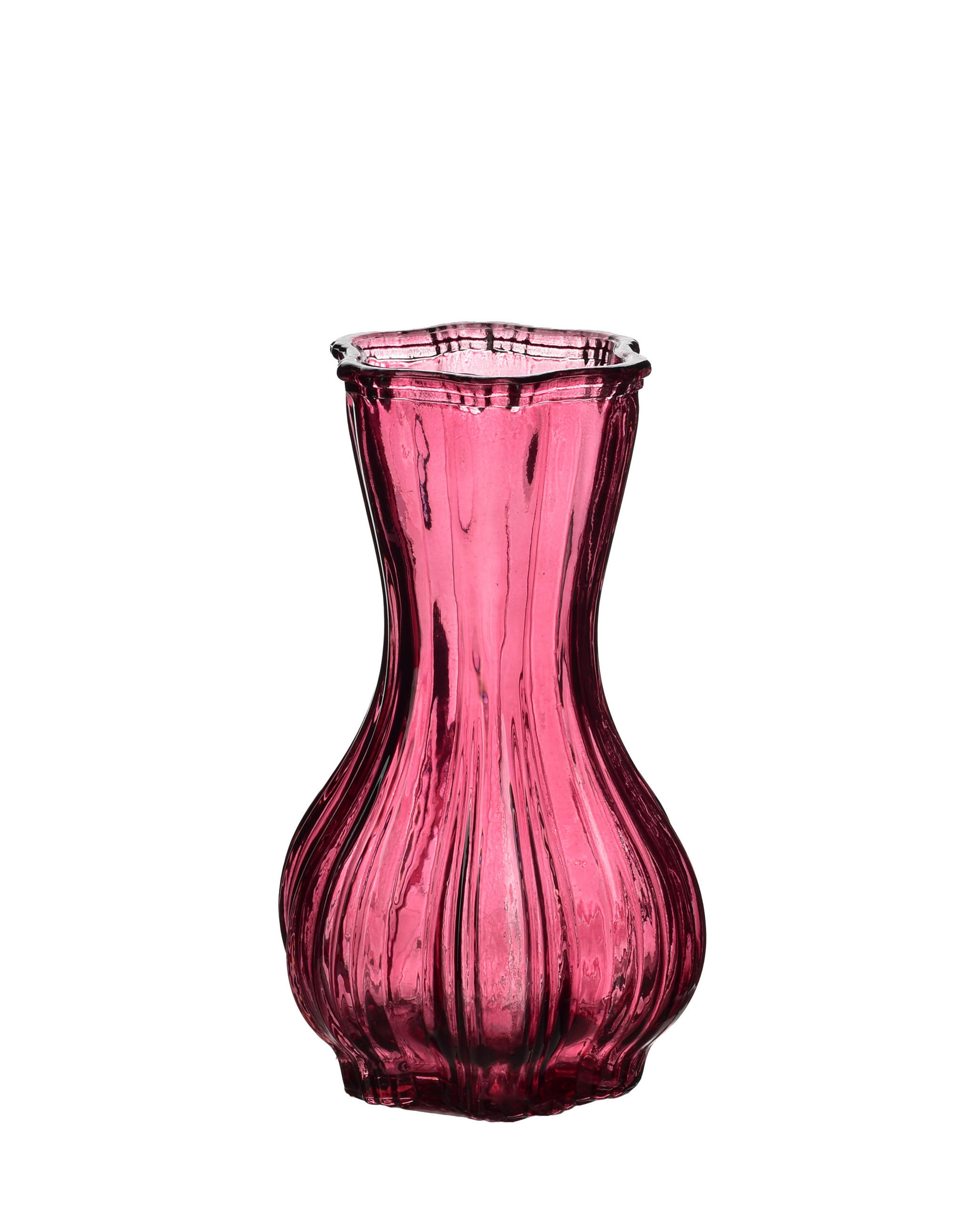 VASE Serenite Rosa 6/15cm Glas - Rosa, Glas (16cm) - Mondex