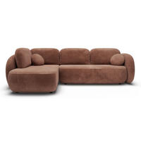 ECKSOFA Braun OLIVIO II Ausziehbar Links - Braun, Textil (289/190cm) - Sepro Meble