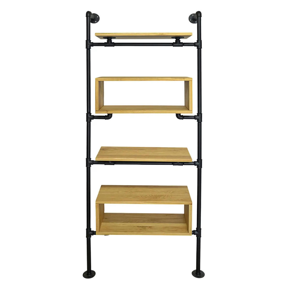 BÜCHERREGAL aus Massivholz fürs Arbeitszimmer DENAR - Eichefarben, Holz (100/185/35cm) - Rawood Furniture