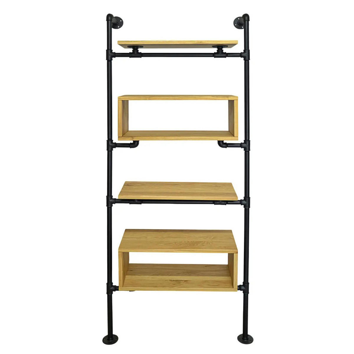 BÜCHERREGAL aus Massivholz fürs Arbeitszimmer DENAR - Eichefarben, Holz (100/185/35cm) - Rawood Furniture