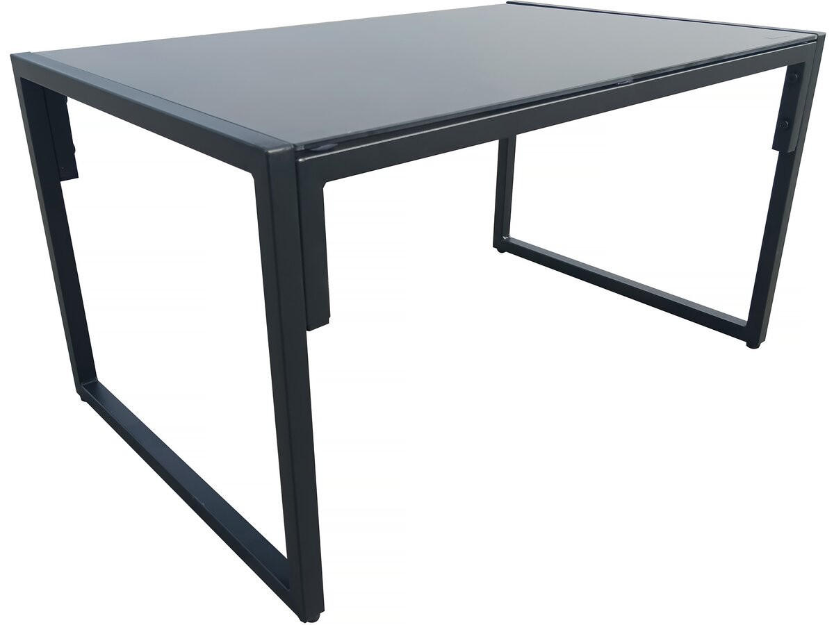 LOUNGEGARNITUR Jules 4-Sitzer Grau/Schwarz - Hellgrau, Metall - Habitat Garten