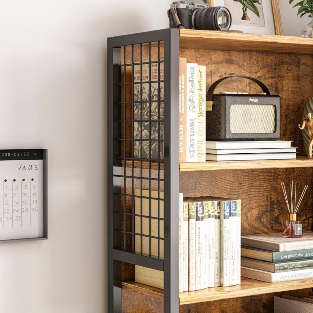 BÜCHERREGAL, braun 74/30/155 cm - Braun, Holzwerkstoff (74/155/30cm) - Rebiko