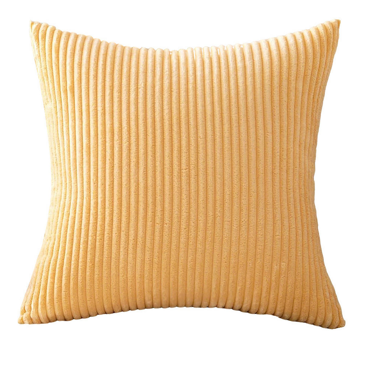 KISSENHÜLLE Cord 45/45 cm，2er-Set - Hellgelb, Textil (45/45cm) - Kaket