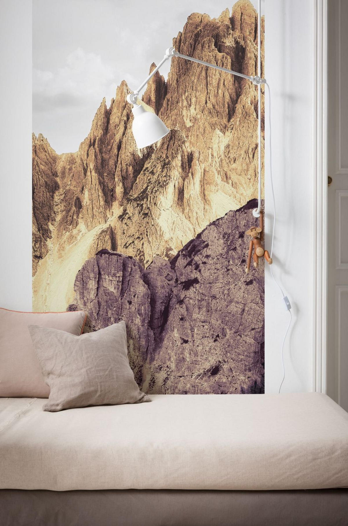 FOTOTAPETE Berge 100 x 250 cm - Beige, Papier (100/250cm) - Sanders & Sanders