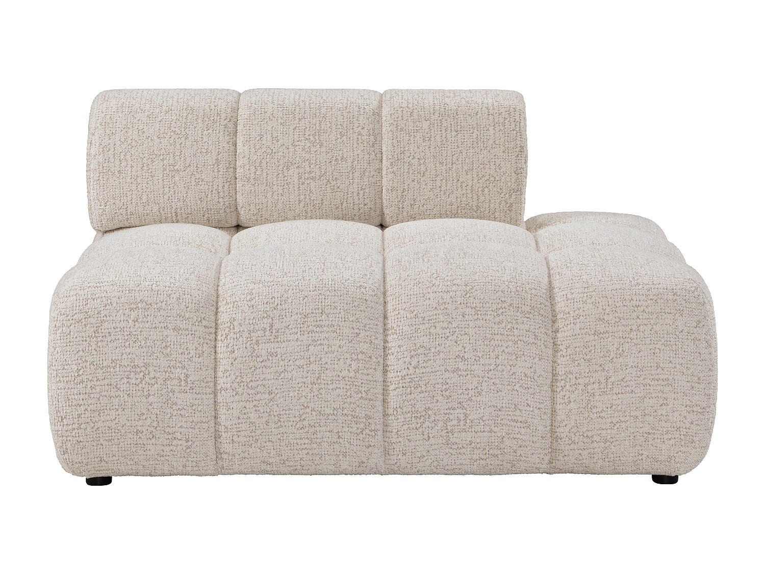 RECAMIERE ohne Schlaffunktion - 1 Person - stoff - beige Facivil - Beige, Textil (125/70/94cm) - Vente-Unique
