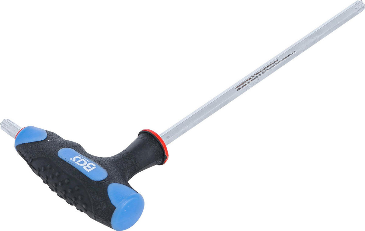 SCHRAUBENDREHER MIT T-GRIFF UND SEITLICHER KLINGE | T-PROFIL (FÜR - Multicolor, Kunststoff/Metall (1/1cm) - BGS technic