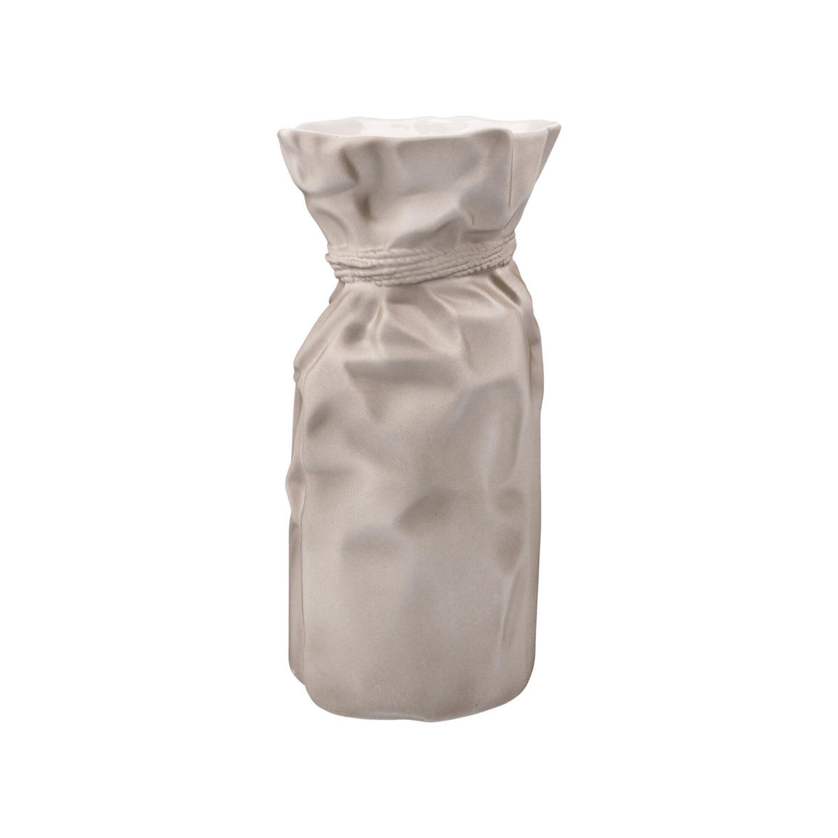 VASE Papyrus, Biskuit-Porzellan, Grau, 20 cm - Grau, Keramik (20cm) - Goebel