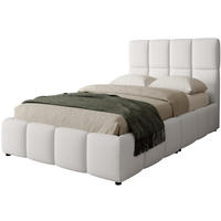 POLSTERBETT Nostro mit Bettkasten 140x200 cm beige - Beige/Schwarz, Textil (140/200cm) - Beautysofa