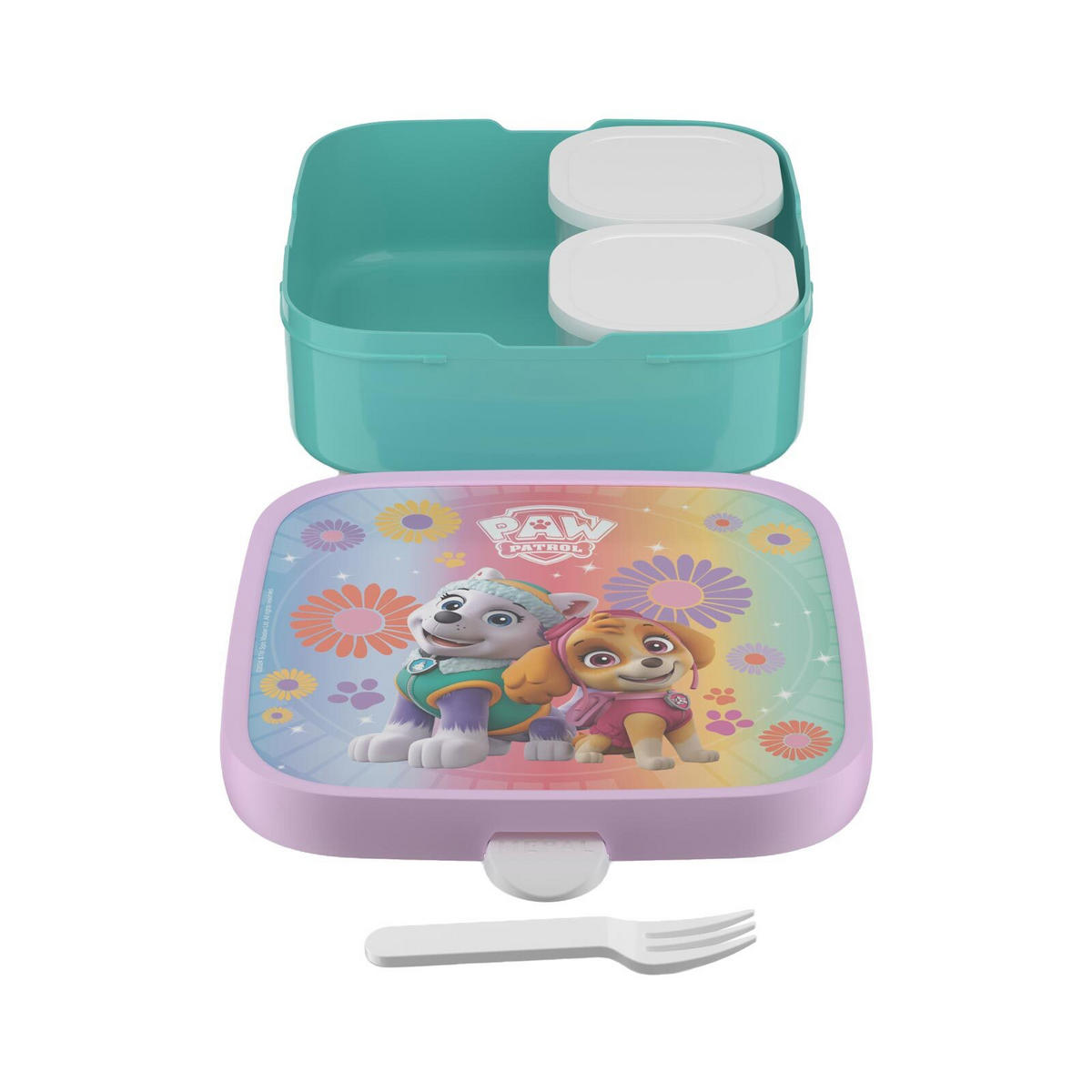 BROTDOSE XL Campus (2025) Paw Patrol Girls 1,3 l - Türkis/Lila, Kunststoff (18.2/6.1/18.2cm) - Mepal