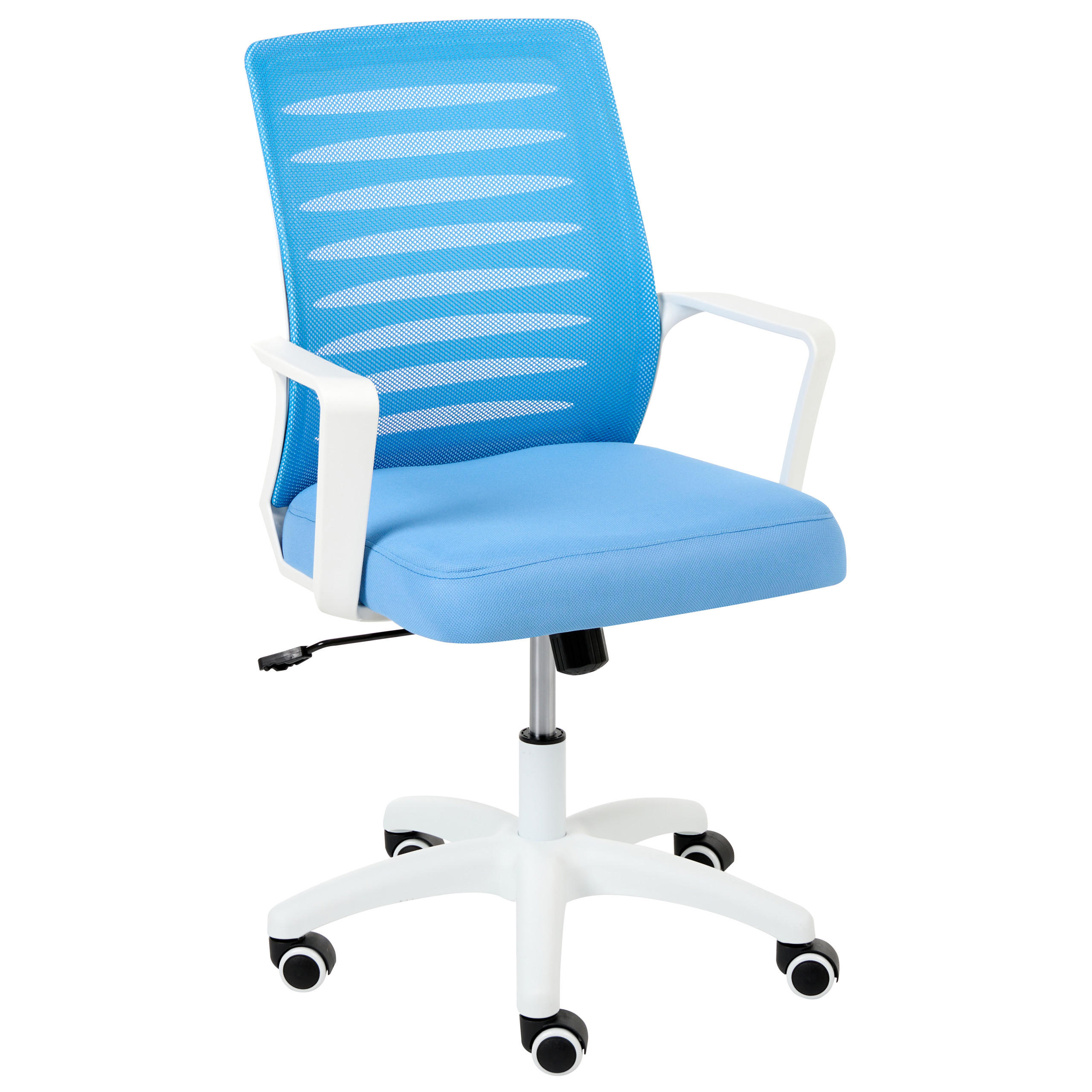BÜROSTUHL Blau Radiant - Blau, Textil (58/88/58cm) - Beliani