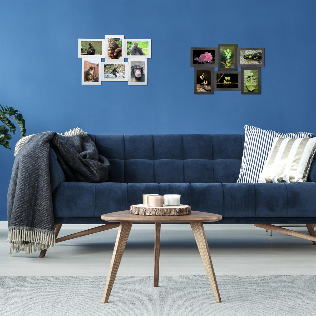 BILDERRAHMEN - Weiß, Wellpappe/Kunststoff (47.5/33/3cm) - Relaxdays